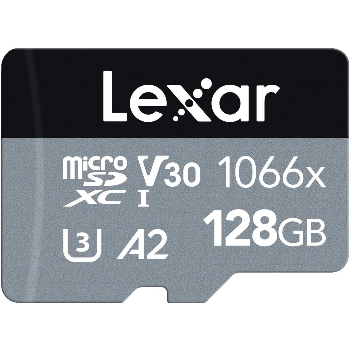 Lexar Professional 1066x microSDXC UHS-I Card w/SD Adapter Silver - 128GB