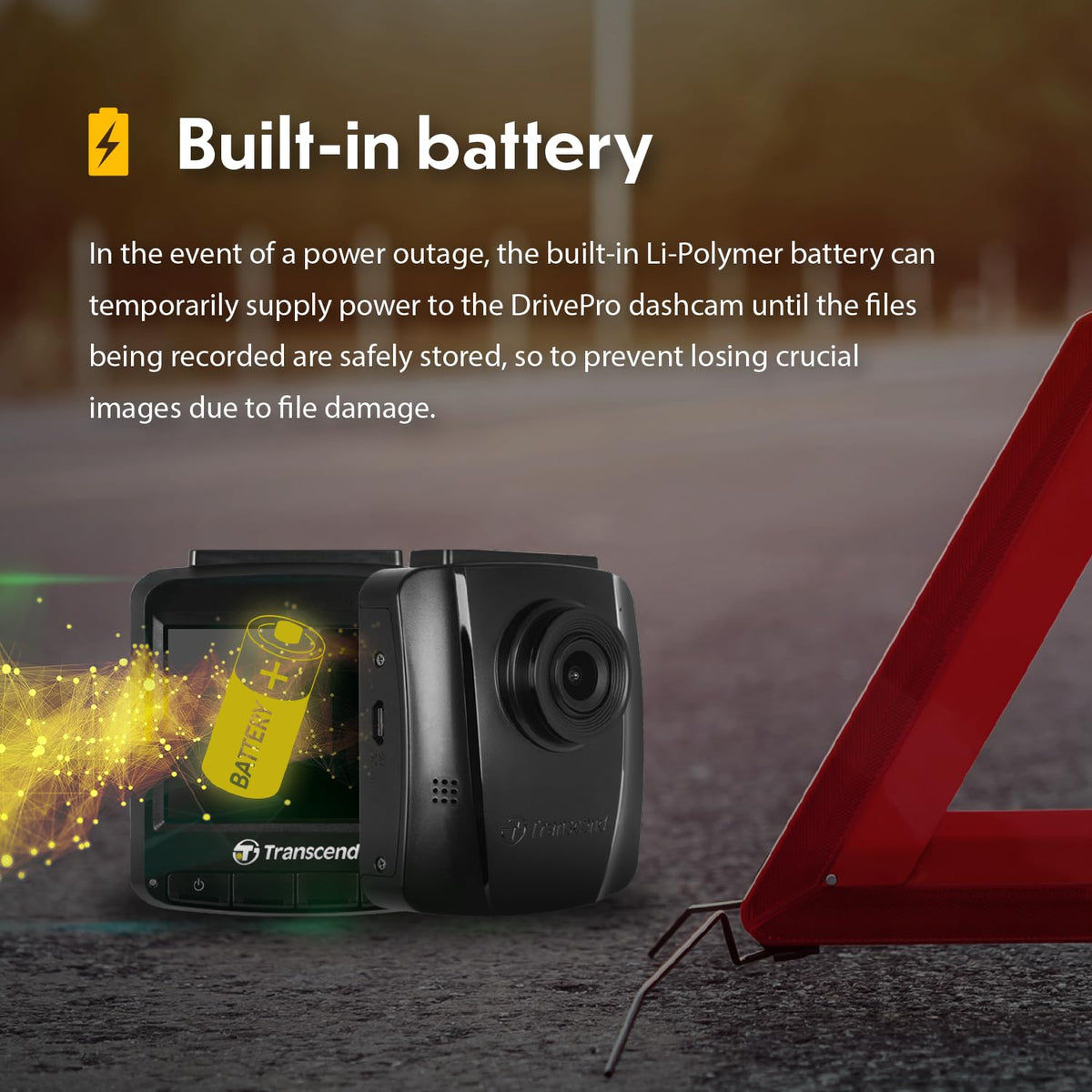 Transcend DrivePro 110 Car Video Recorder Dash Cam Full HD