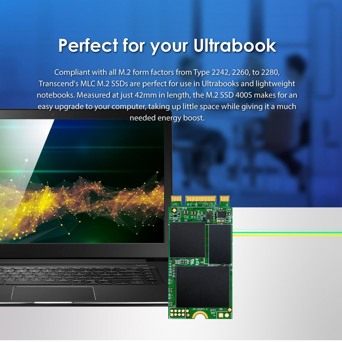 Transcend MTS400S M.2 2242 SATA III SSD