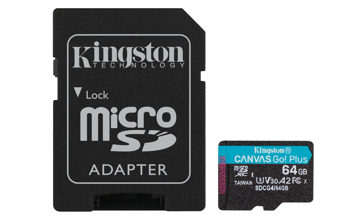 Kingston Canvas Go Plus microSD Card - 64GB