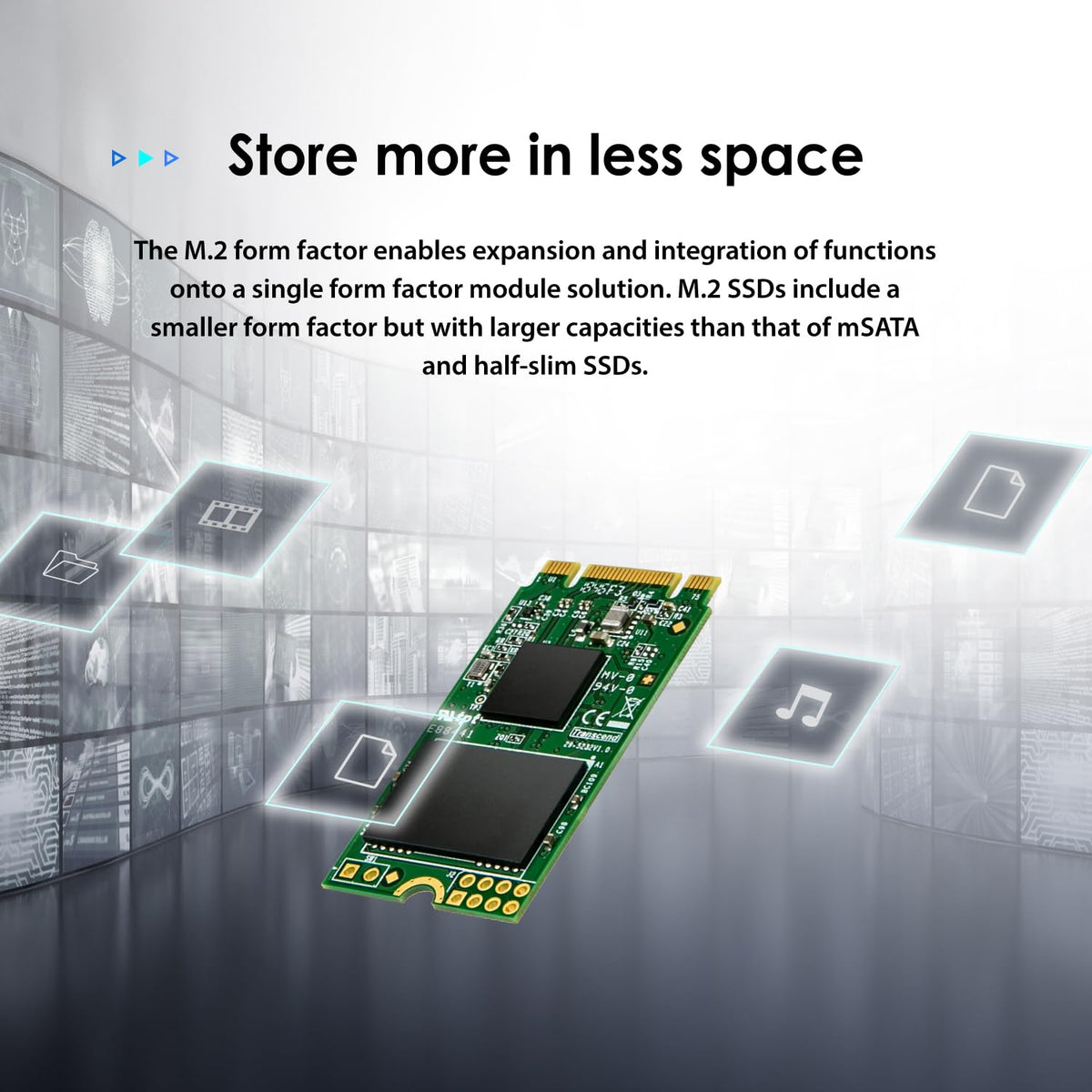 Transcend MTS420S M.2 2242 SATA III SSD, 3D NAND