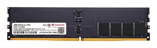 Transcend 16GB JM DDR5 6400 CUDIMM 1Rx8 2Gx8 CL52 1.1V Desktop PC RAM