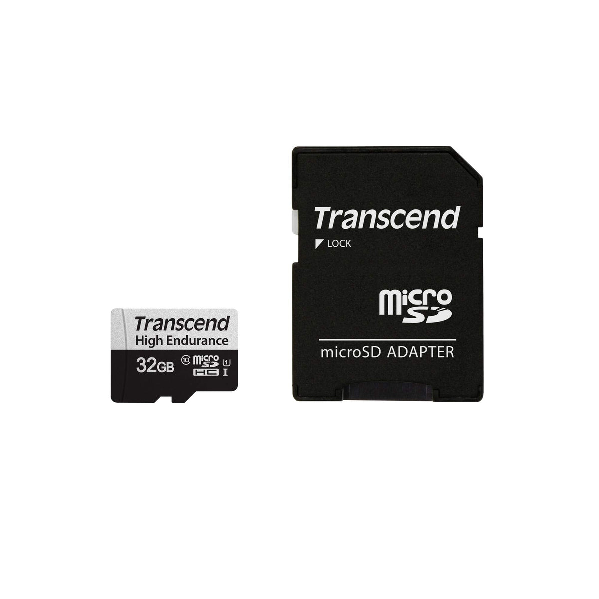 Transcend High Endurance 350V microSD Card for Dashcams and CCTV - 32GB