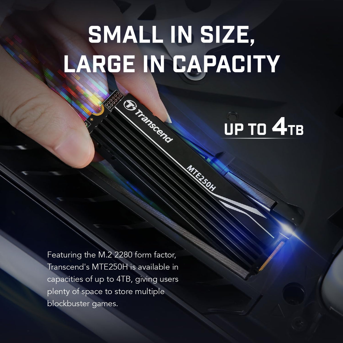 Transcend 250H PCIe 4.0 x4 M.2 Internal SSD with Heat Sink M.2