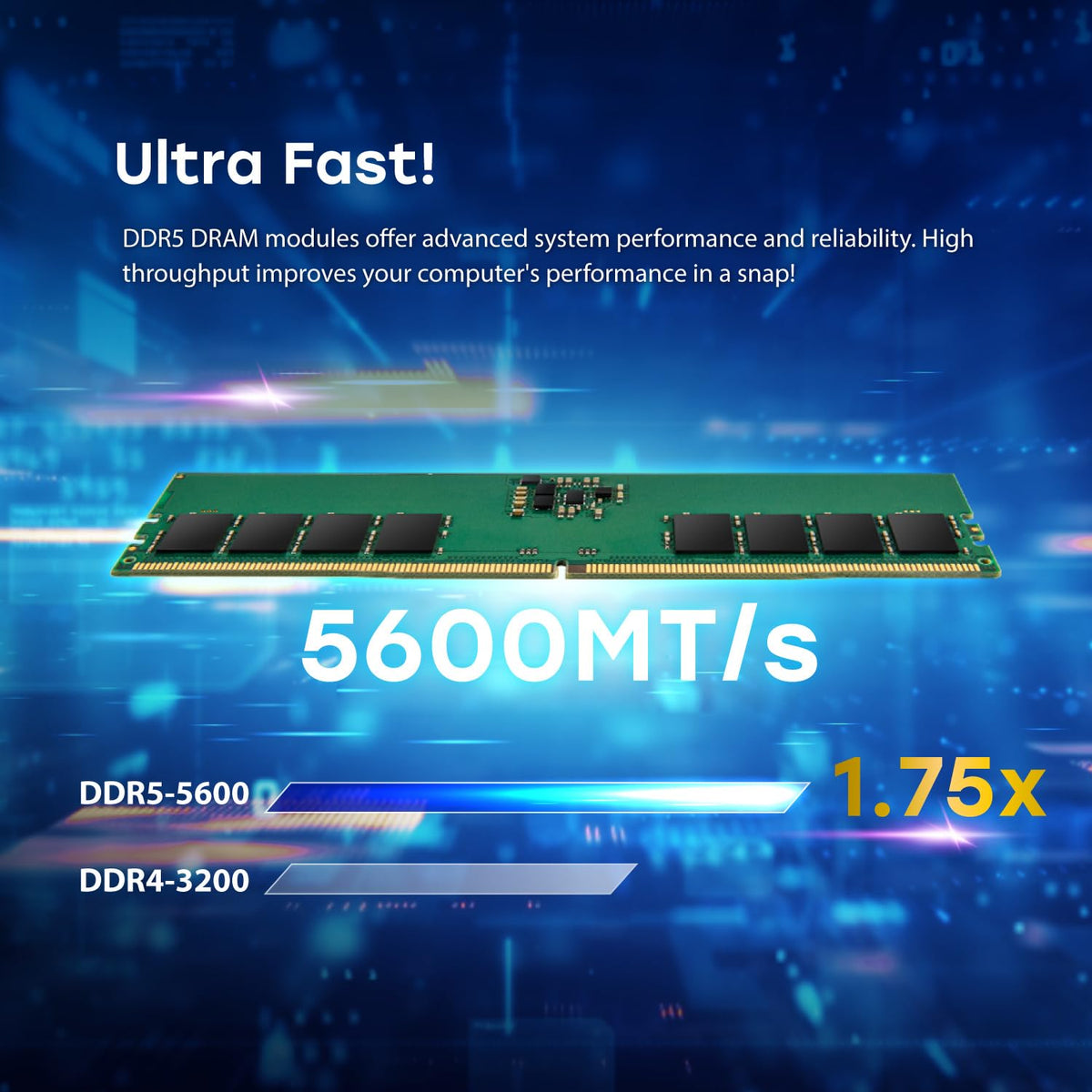 Transcend 8GB DDR5 5600 U-DIMM 1Rx16 1.1V