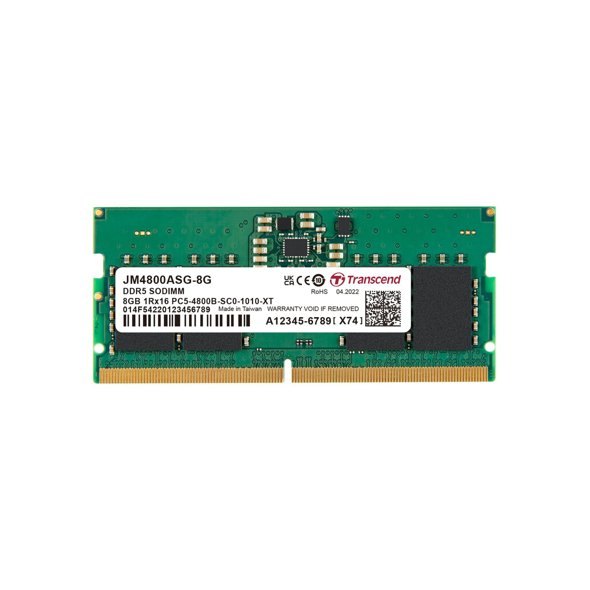 Transcend SO-DIMM Memory Module 8GB DDR5 4800MHz