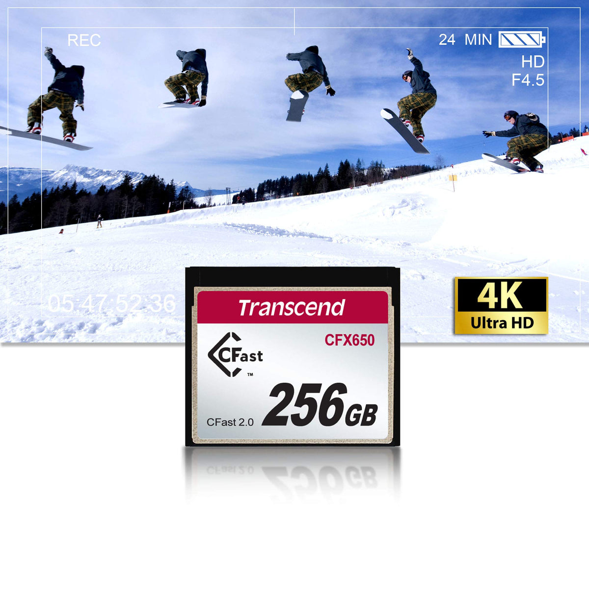 Transcend CFast 2.0 CFX650 Memory Card, SATA III, MLC NAND