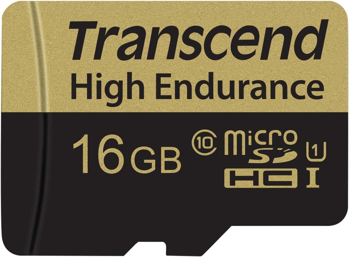 Transcend Information High Endurance microSD Card with Adapter - 16GB