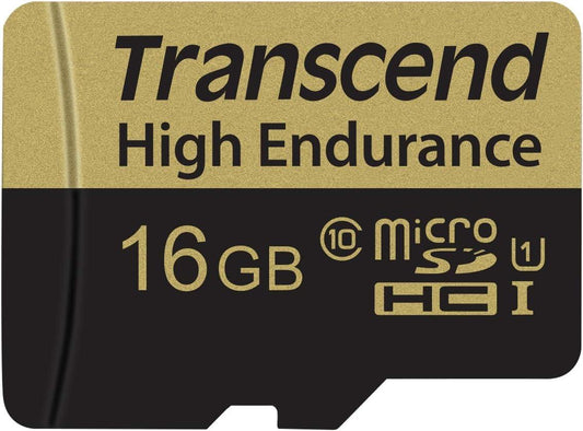 Transcend Information High Endurance microSD Card with Adapter - 16GB
