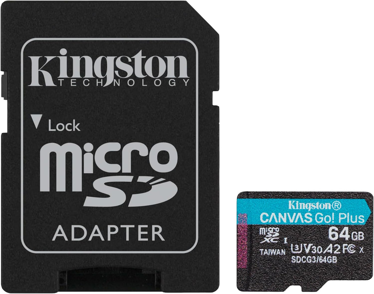Kingston microSDXC Canvas Go Plus 170MB/s Read UHS-I - 64GB