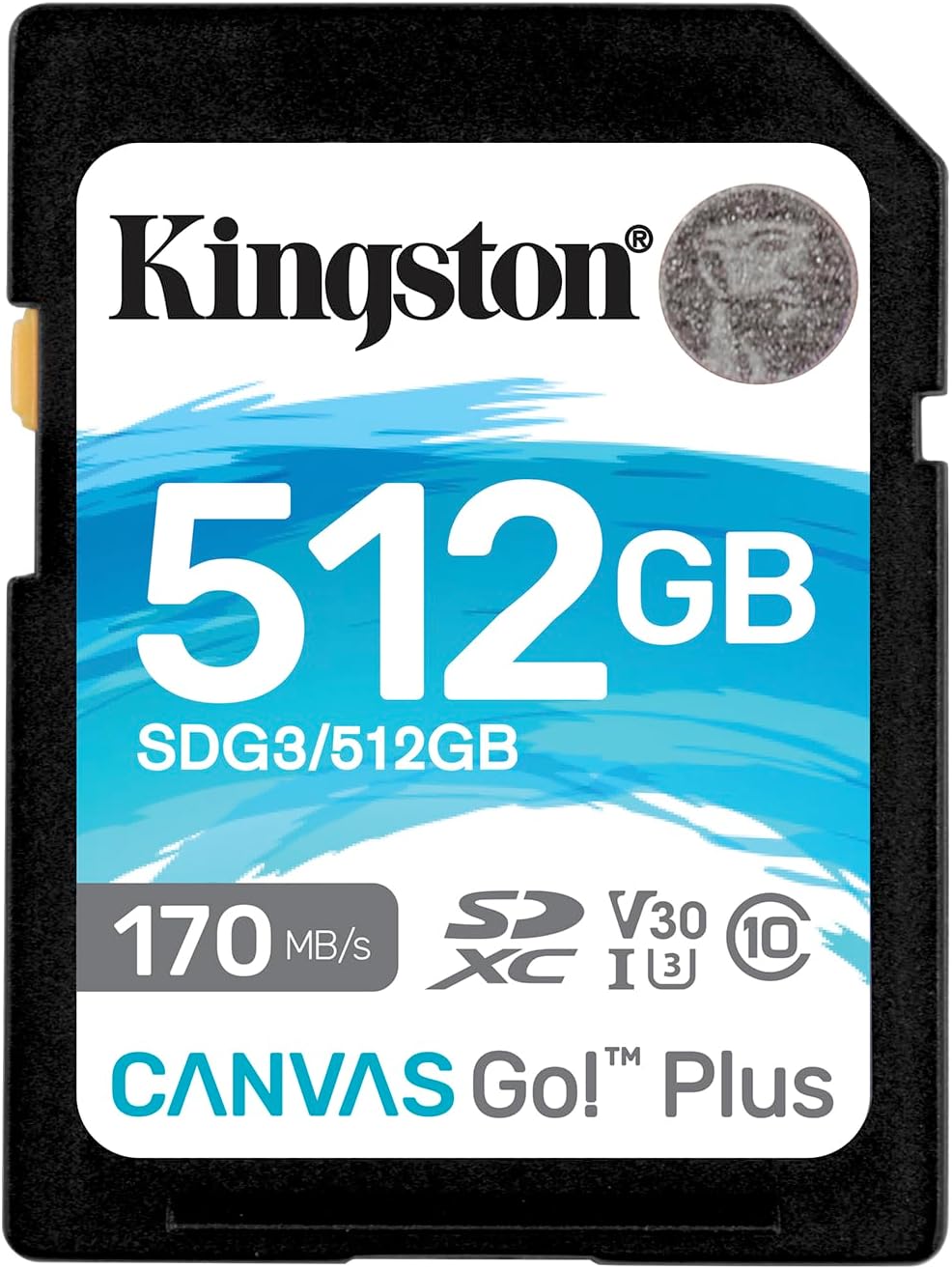 Kingston SDXC Canvas Go Plus 170MB/s Read UHS-I - 512GB