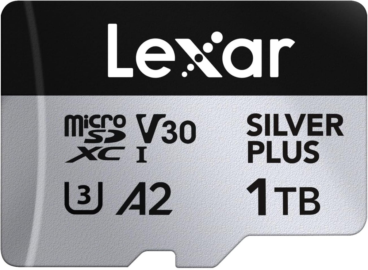 Lexar Professional Silver Plus microSDXC Memory Card w/SD Adapter - 1TB