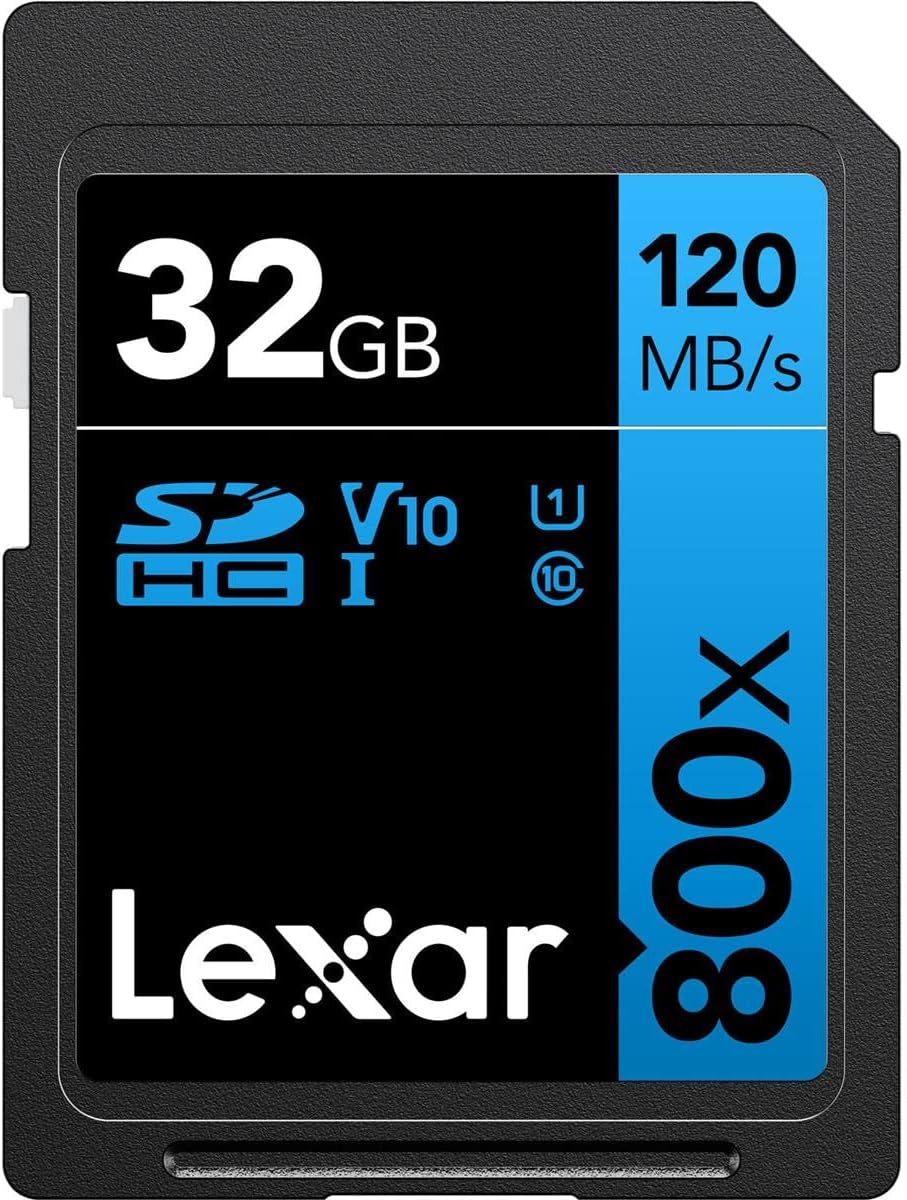 Lexar High-Performance 800x SDXC UHS-I Memory Card - 32GB