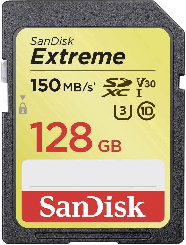 SanDisk Extreme SDXC UHS-I Memory Card - 128GB