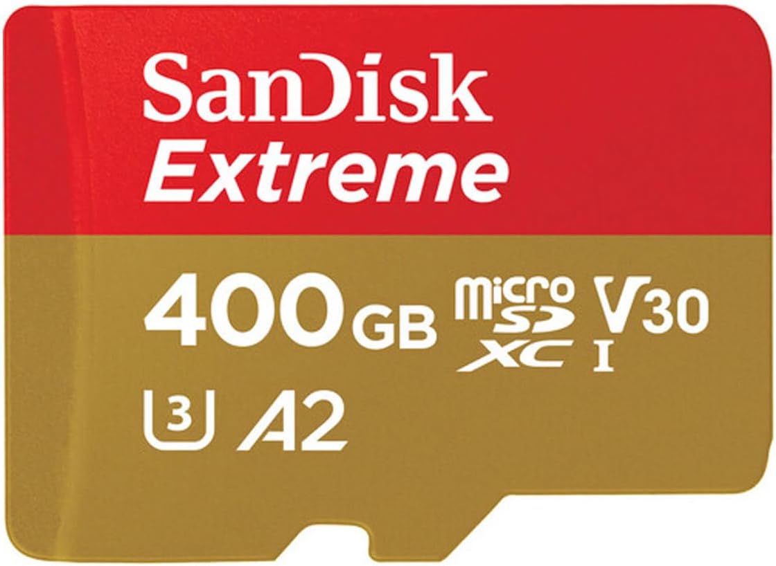 SanDisk Extreme microSDXC UHS-I Memory Card with Adapter - 400GB