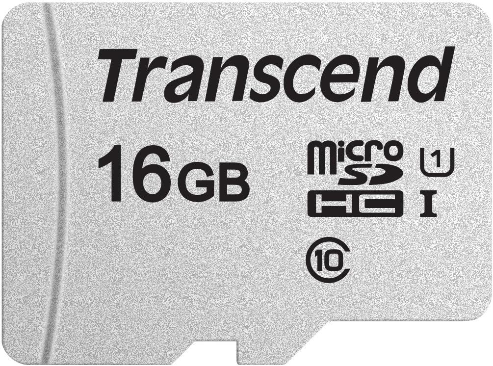 Transcend 300S microSDHC Card (No Adapter) - 16GB