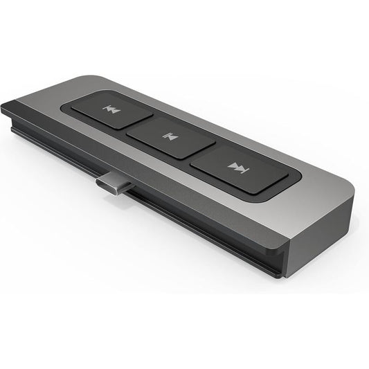 Hyper HyperDrive USB C Hub with iPad Media Player Shortcut Buttons (HYP-HD449-GRAY-L)