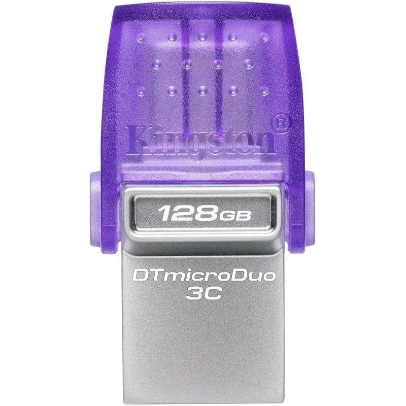 Kingston DataTraveler microDuo 3C USB-C & USB-A Flash Drive - 128GB (KIN-DTDUO3CG3/128GB-S)