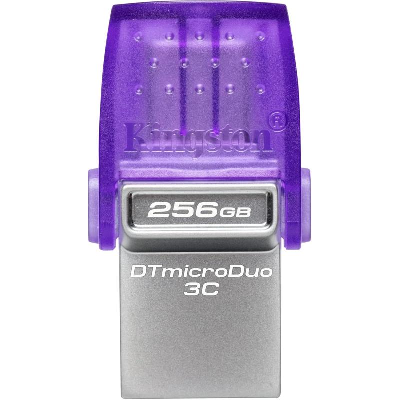 Kingston DataTraveler microDuo 3C USB-C & USB-A Flash Drive - 256GB (KIN-DTDUO3CG3/256GB-S)