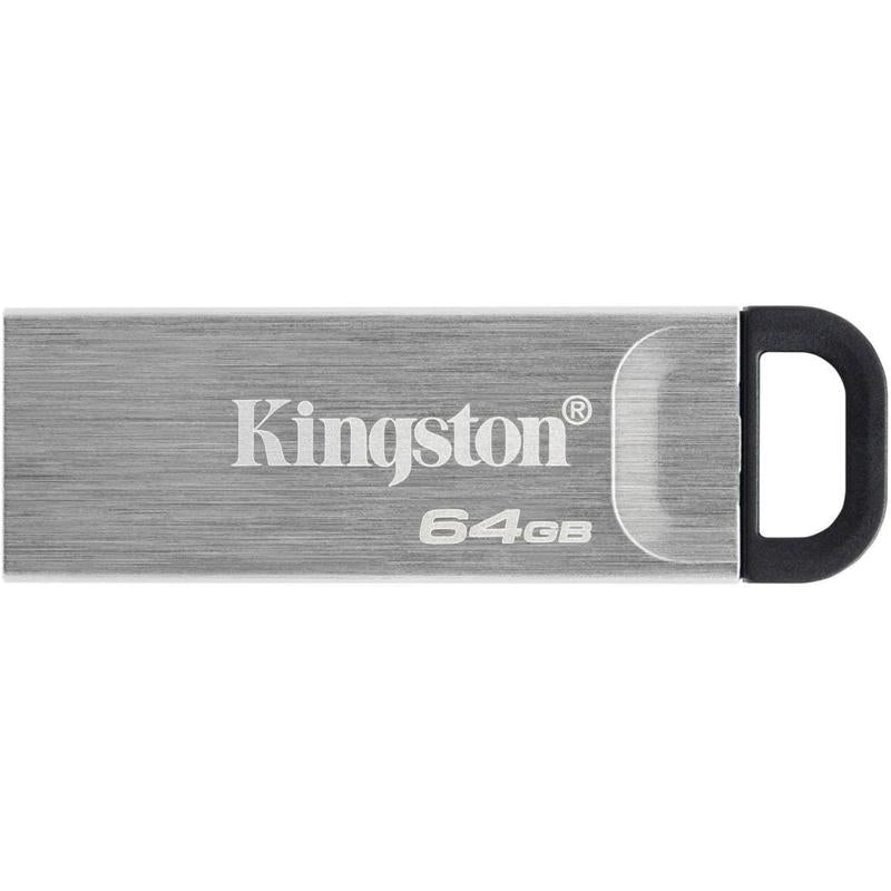 Kingston DataTraveler Kyson USB 3.2 Metal Flash Drive - 64GB (KIN-DTKN/64GB-S)