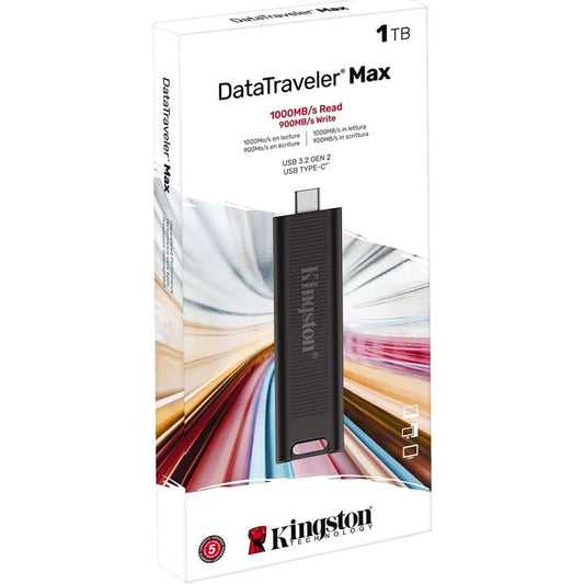 Kingston DataTraveler Max USB-C Flash Drive with USB 3.2 Gen 2 - 1TB (KIN-DTMAX/1TB-S)