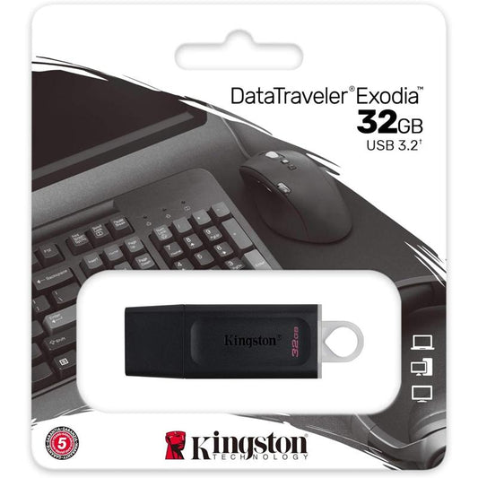 Kingston DataTraveler Exodia USB 3.2 Flash Drive - 32GB (KIN-DTX/32GB-S)