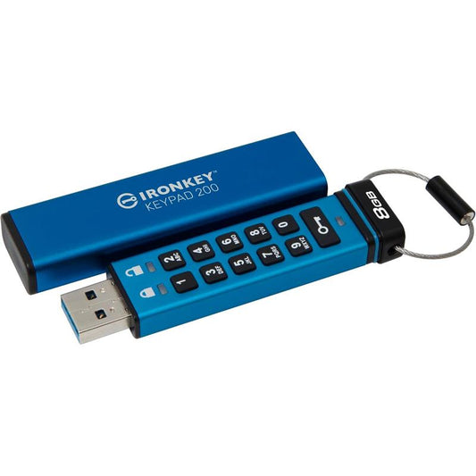 Kingston Ironkey Keypad 200 Encrypted USB - 8GB / 16GB / 32GB (KIN-IKKP200/8GB-S)
