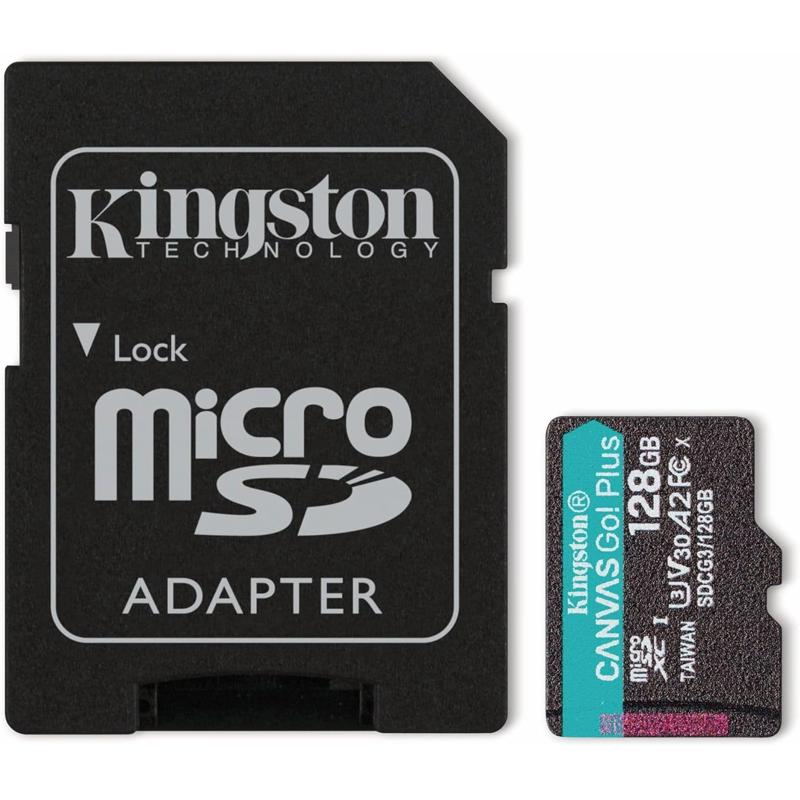 Kingston microSDXC Canvas Go Plus 170MB/s Read UHS-I - 128GB (KIN-SDCG3/128GB-S)