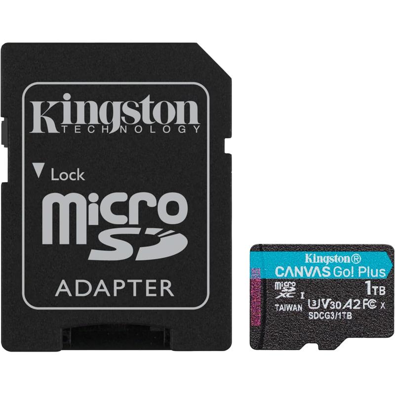 Kingston microSDXC Canvas Go Plus 170MB/s Read UHS-I - 1TB (KIN-SDCG3/1TB-S)