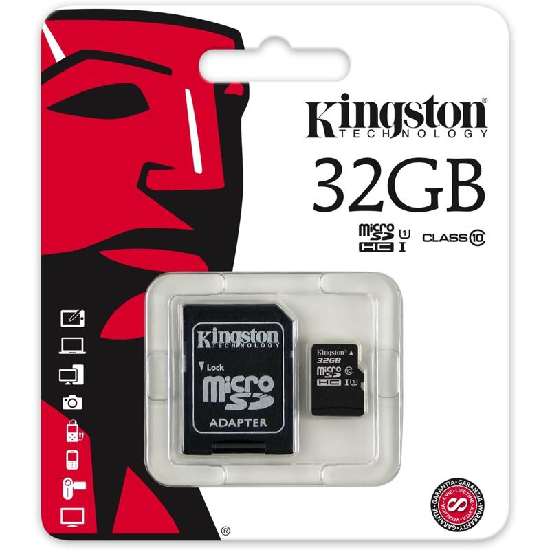 Kingston Digital Micro SDHC UHS-I Class 10 Industrial Temp Card - 32GB (KIN-SDCIT/32GB-S)