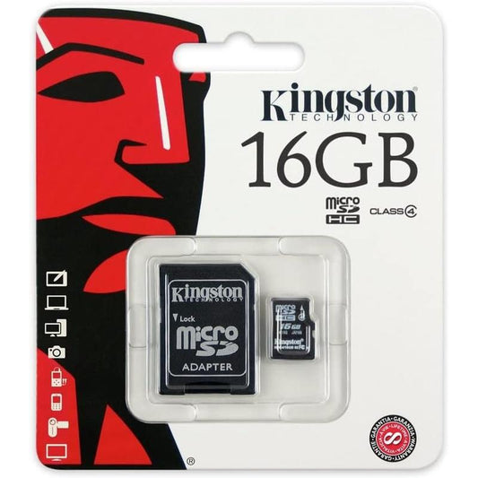 Kingston Digital Select microSDHC Class 10 UHS-I 80MB/s R 10MB/s - 16GB (KIN-SDCS/16GB-S)