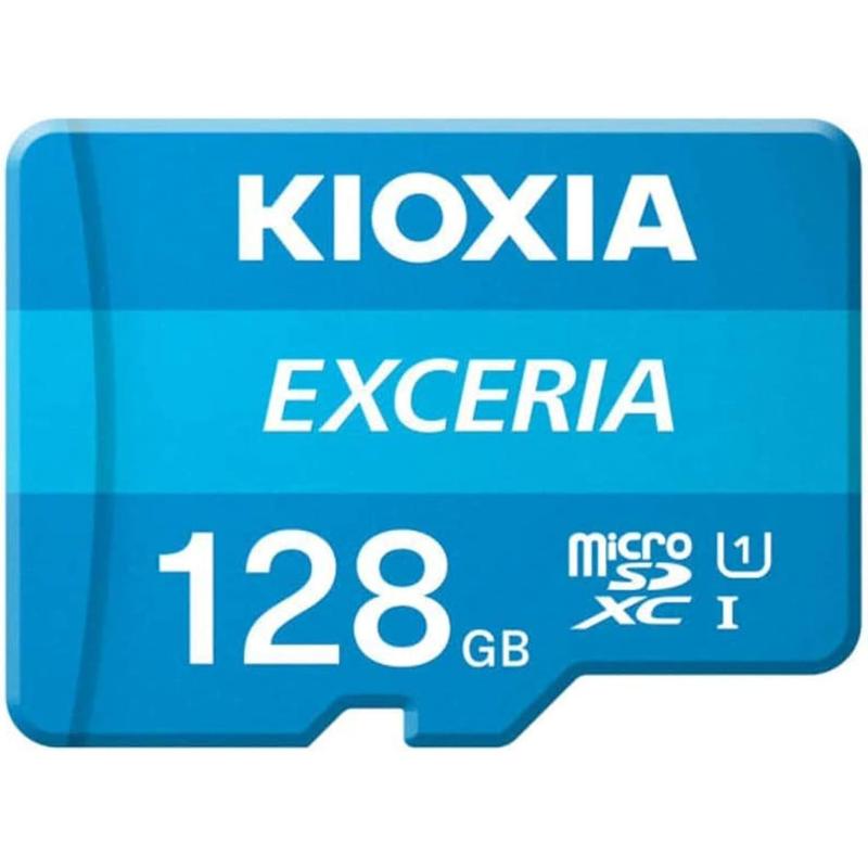 Kioxia microSD Exceria Flash Memory Card U1 R100 C10 Full HD - 128GB