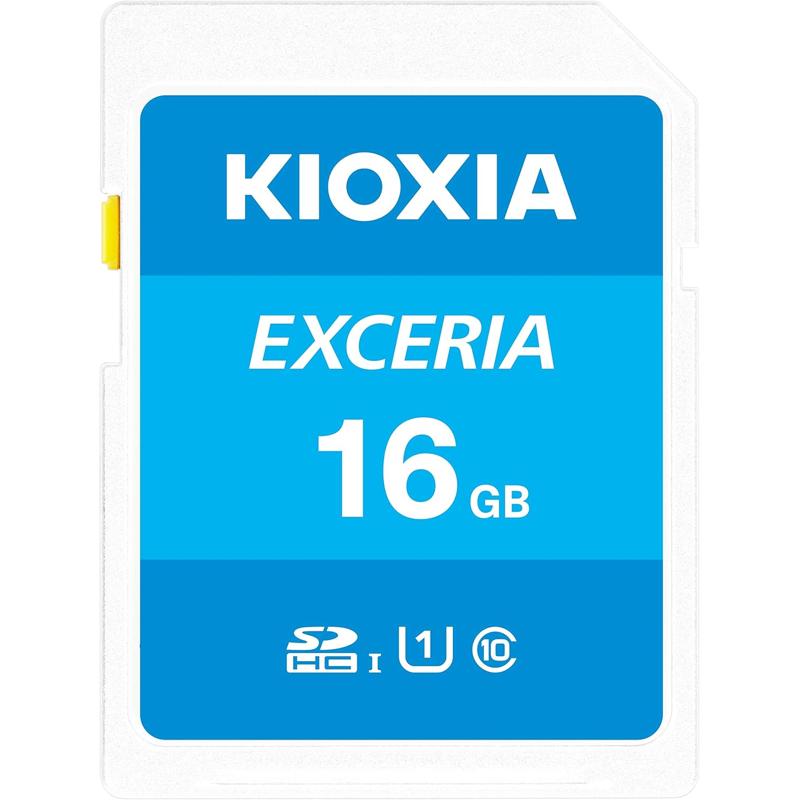 Kioxia Exceria SD Memory Card SDXC UHS-I U1 Class 10 Read 100MB/s - 16GB (LNEX1L016GG4)