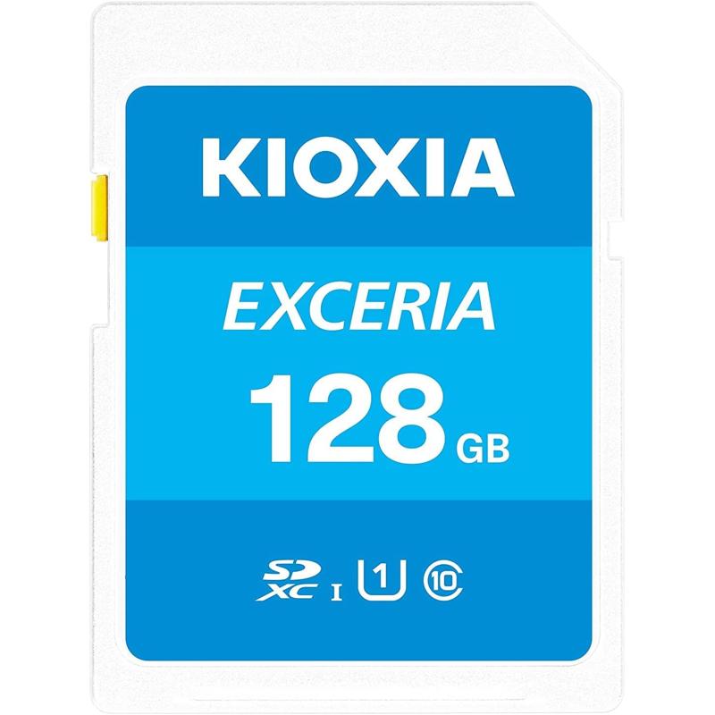 Kioxia Exceria SD Memory Card SDXC UHS-I U1 Class 10 Read 100MB/s - 128GB (LNEX1L128GG4)