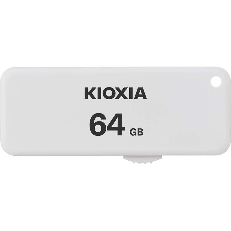 Kioxia U203 Slide TransMemory USB2.0 Flash Drive Portable Data Disk - 64GB (LU203W064GG4)