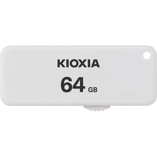 Kioxia U203 Slide TransMemory USB2.0 Flash Drive Portable Data Disk - 64GB (LU203W064GG4)