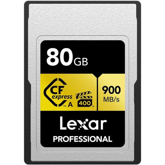 Lexar Professional CFexpress Type A Gold Series Memory Card - 80GB (LCAGOLD080G-RNENG)