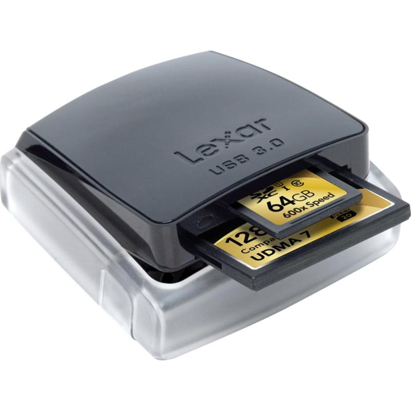 Lexar Professional USB 3.0 Dual-Slot Reader (LRW400URBAS)