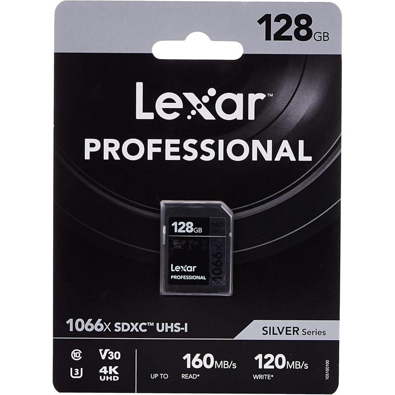 Lexar Professional 1066x SDXC UHS-I Card Silver Series - 128GB (LSD1066128G-BNNNG)