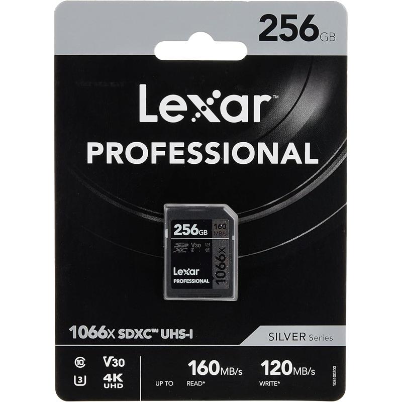 Lexar Professional 1066x SDXC UHS-I Card Silver Series - 256GB (LSD1066256G-BNNNG)