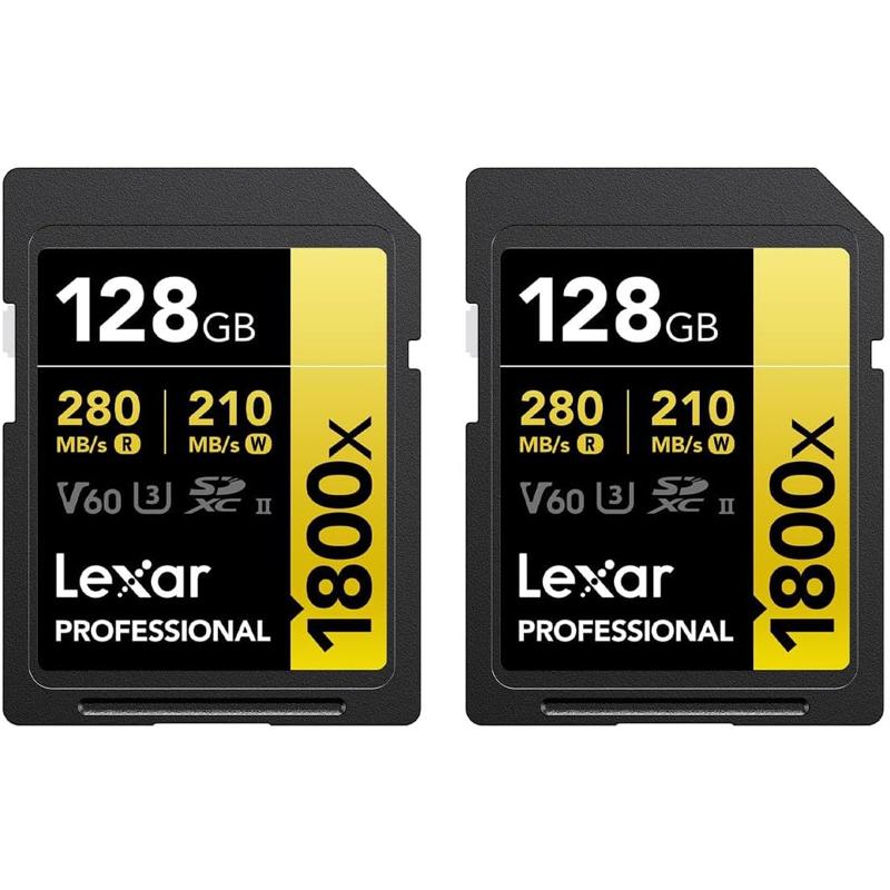 Lexar Gold Series Professional 1800x UHS-II U3 SDXC Memory Card