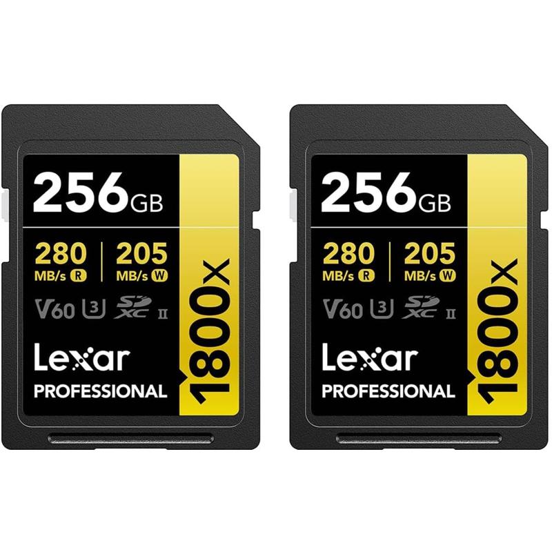 Lexar Gold Series Professional 1800x UHS-II U3 SDXC Memory Card