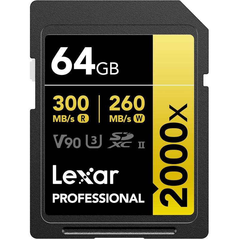 Lexar Professional 2000x SDHC UHS-II Card - 64GB