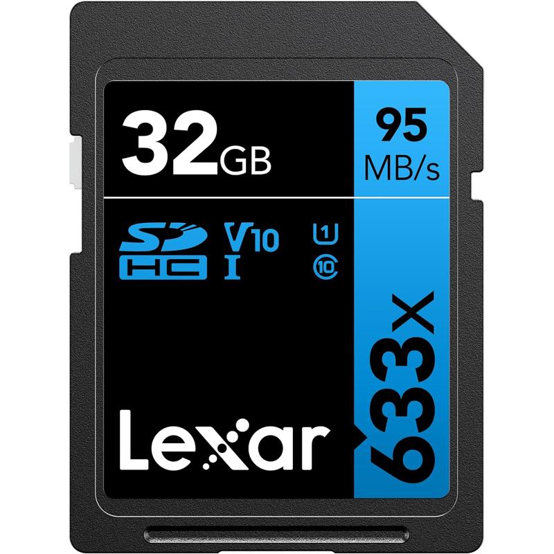 Lexar Professional 633x SDHC/SDXC UHS-I Memory Card 95MBPS - 32GB (LSD32GCB633)