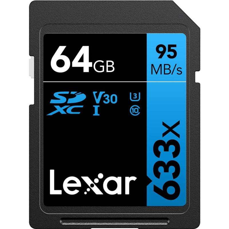 Lexar Professional 633x SDHC/SDXC UHS-I Memory Card 95MBPS - 64GB (LSD64GCB633)