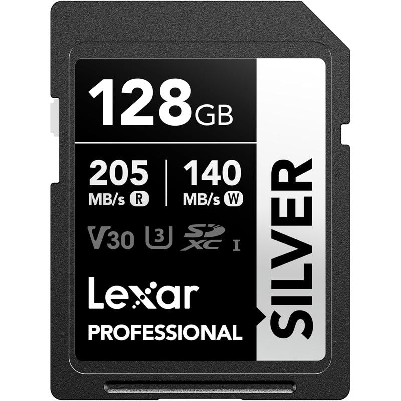 Lexar Professional Silver SD Card - 128GB