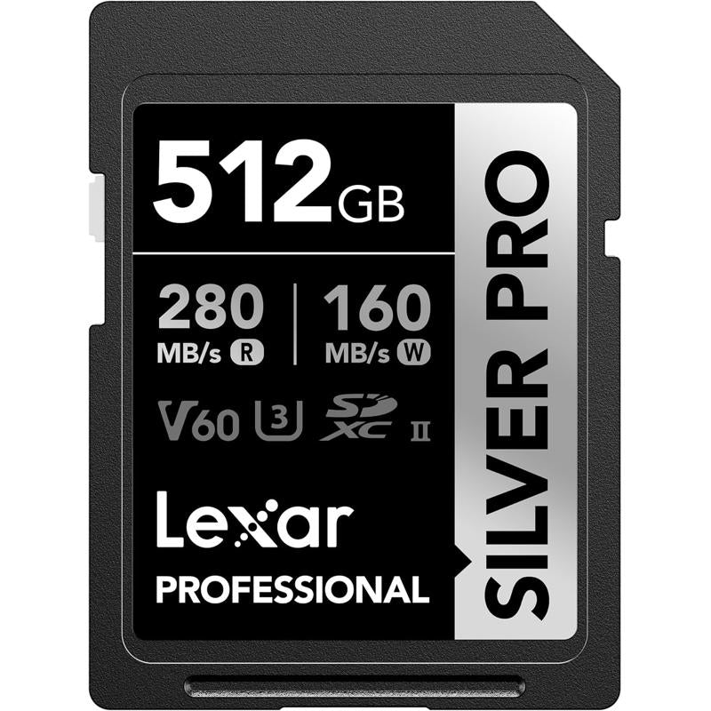 Lexar Professional Silver PRO SDXC Memory Card - 512GB
