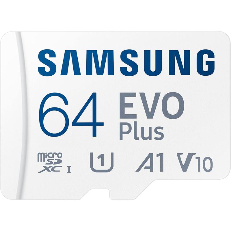 Samsung EVO Plus w/SD Adaptor Micro SDXC - 64GB (SAM-MB-MC64KA/AM-S)