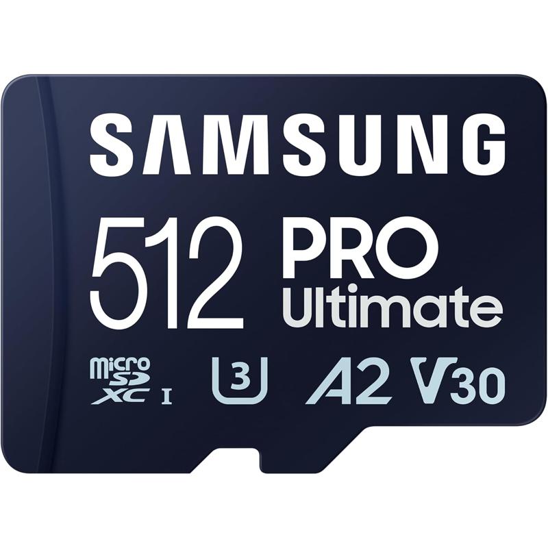 Samsung PRO Ultimate microSD Card with Adapter - 512GB (SAM-MB-MY512SA/WW-S)