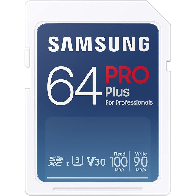 Samsung PRO Plus Full Size SDXC Memory Card - 64GB (SAM-MB-SD64K/AM-S)
